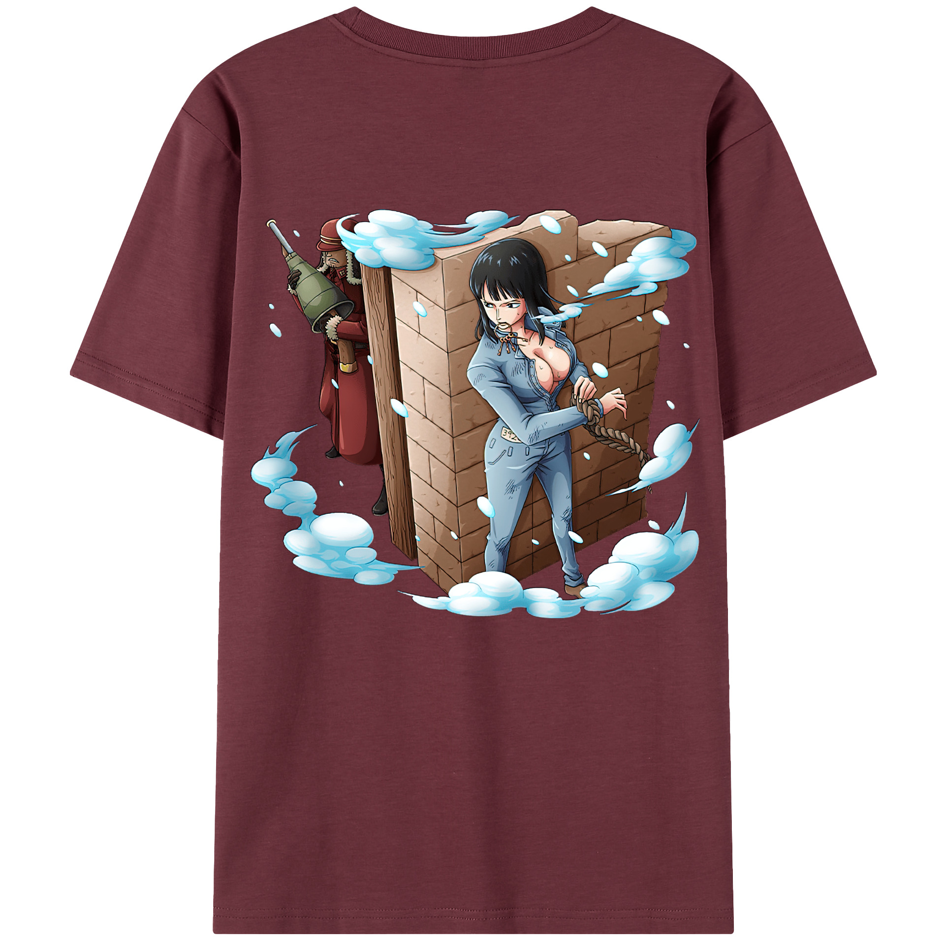 ワンピース ニコ・ロビン ONE PIECE Nico Robin 綿100％半袖Tシャツ（背面プリント）